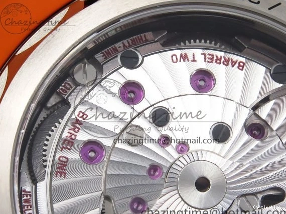 0311 Comfortable Planet Ocean 43.5mm SS VSF 1:1 Best Edition Black Orange Bezel Gray Dial on Nylon Strap A8900 Super Clone V 7730